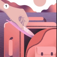 MASAJEADOR ESTIMULADOR DE CLITORIS LELO ALTA GAMA - DOT TRAVEL MORADO