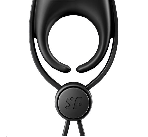 SNIPER ANILLO VIBRADOR NEGRO RECARGABLE USB SATISFYER