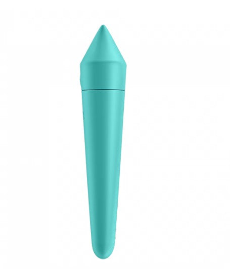 ULTRA POWER BULLET 8 BALA VIBRADORA TURQUESA CON APP RECARGABLE USB SATISFYER