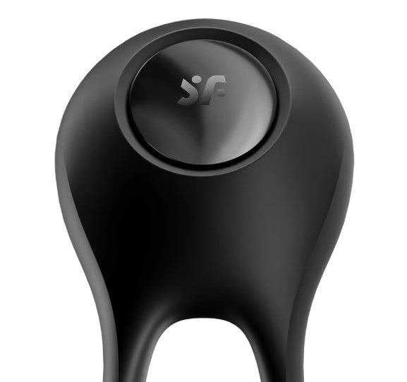 MAJESTIC DUO ANILLO VIBRADOR NEGRO RECARGABLE USB SATISFYER