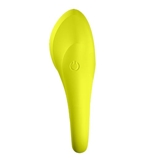 SPECTACULAR DUO ANILLO VIBRADOR AMARILLO RECARGABLE USB SATISFYER