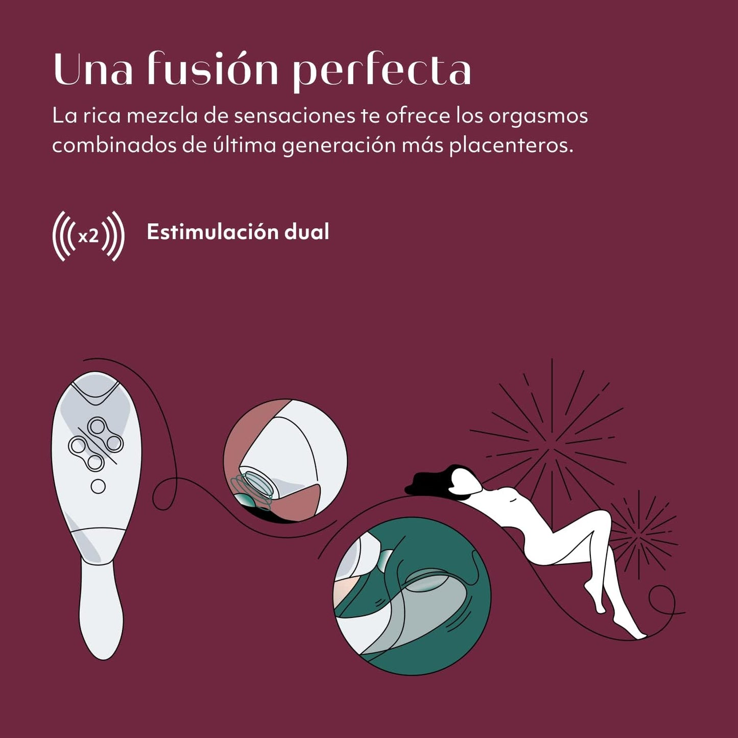SUCCIONADOR DE CLÍTORIS WOMANIZER - DUO 2 ESTIMULADOR BURDEOS