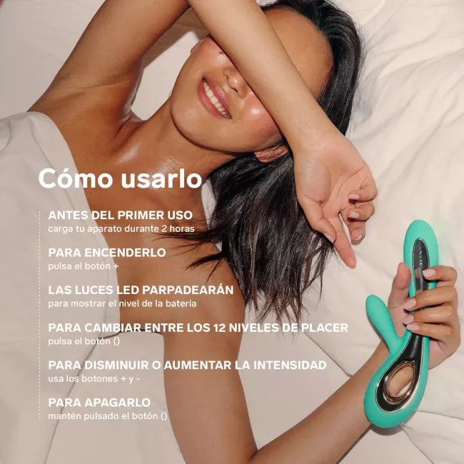 SORAYA 2 VIBRADOR RABBIT DE LUJO NEGRO