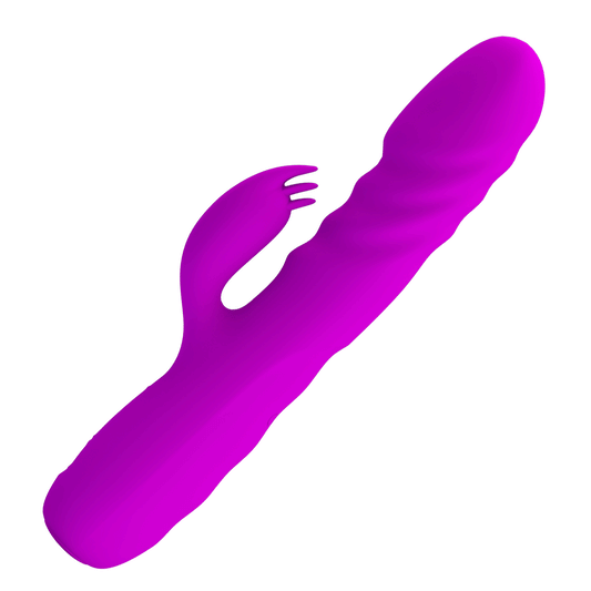 MELANIE VIBRADOR RABBIT 12 FUNCIONES RECARGABLE USB MORADO