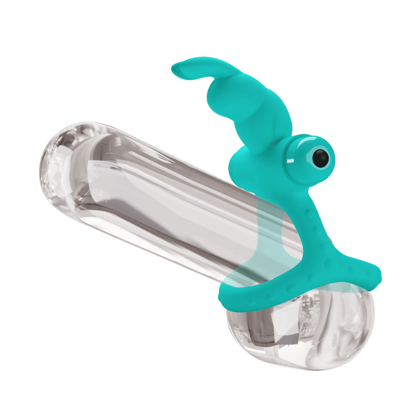FIGGY ANILLO VIBRADOR RABBIT VERDE CON BATERÍA AAA
