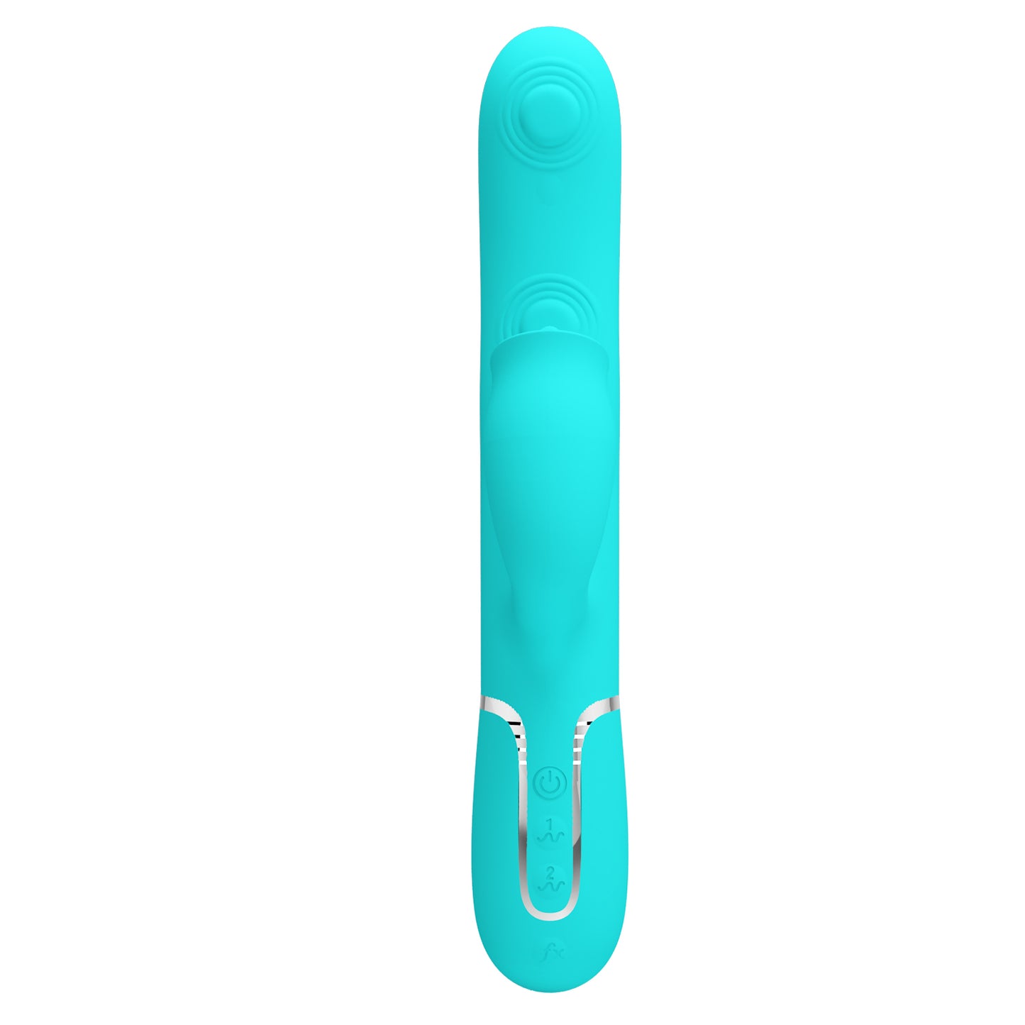 PRETTY LOVE - VIBRADOR RABBIT CON LICKING VERDE AGUA