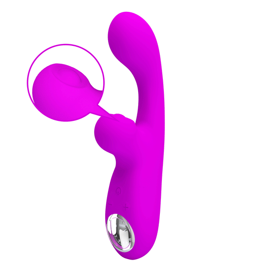PRETTY LOVE - SKYLAR VIBRADOR RABBIT ESTIMULADOR LED PÚRPURA