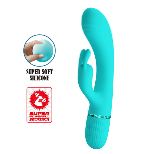 VIBRADOR RABBIT PRETTY LOVE - SCOCCO TURQUESA