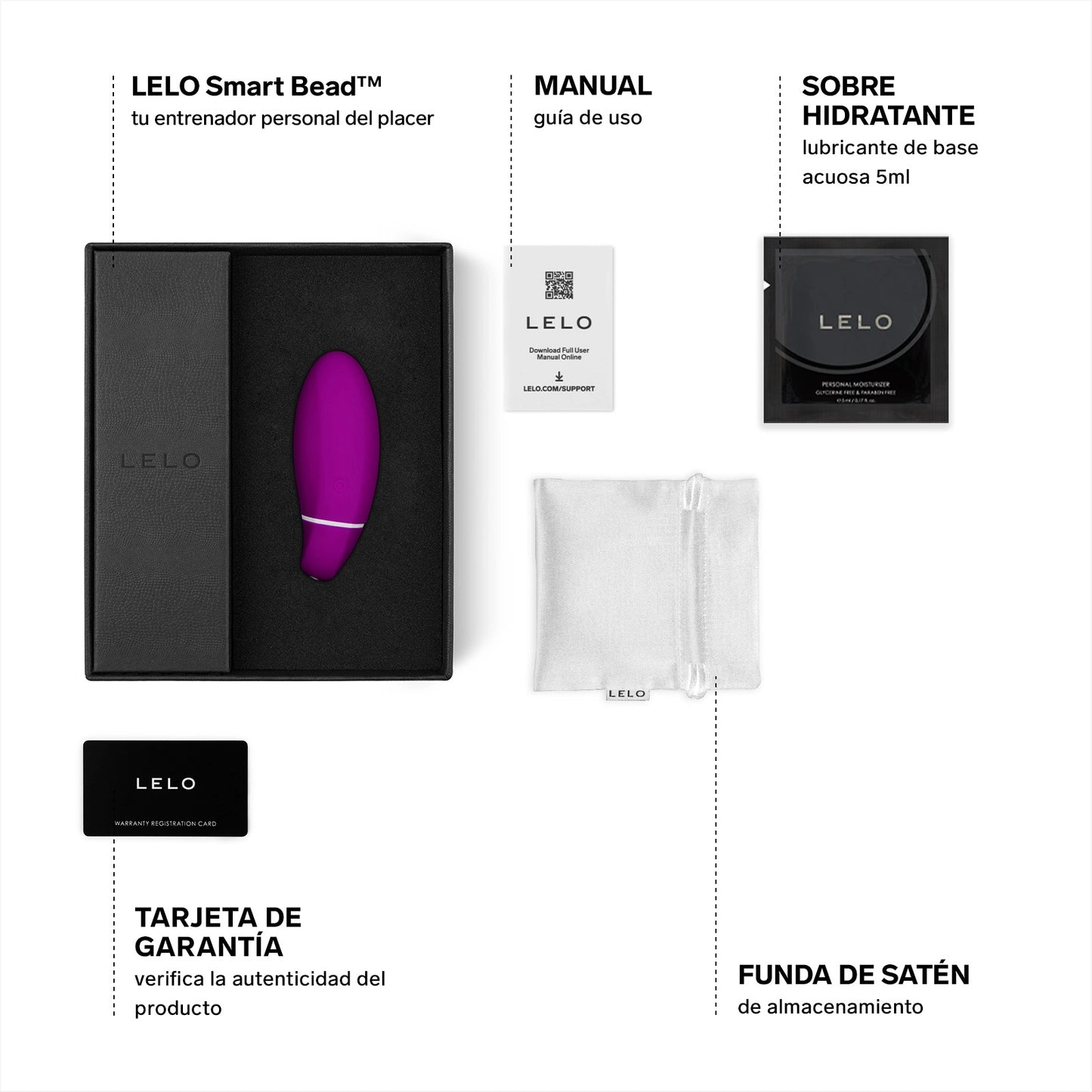 HUEVO VIBRADOR LELO - LUNA SMART BEAD MORADO