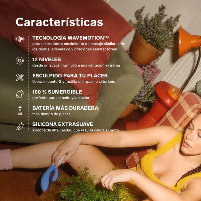 INA WAVE 2 VIBRADOR DE LUJO MOVIMIENTO ESPECIAL FUCSIA RECARGABLE USB LELO
