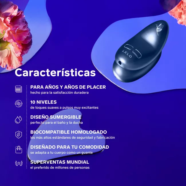 MASAJEADOR ESTIMULADOR DE CLITORIS DISCRETO DE ALTA GAMA LELO - NEA 3