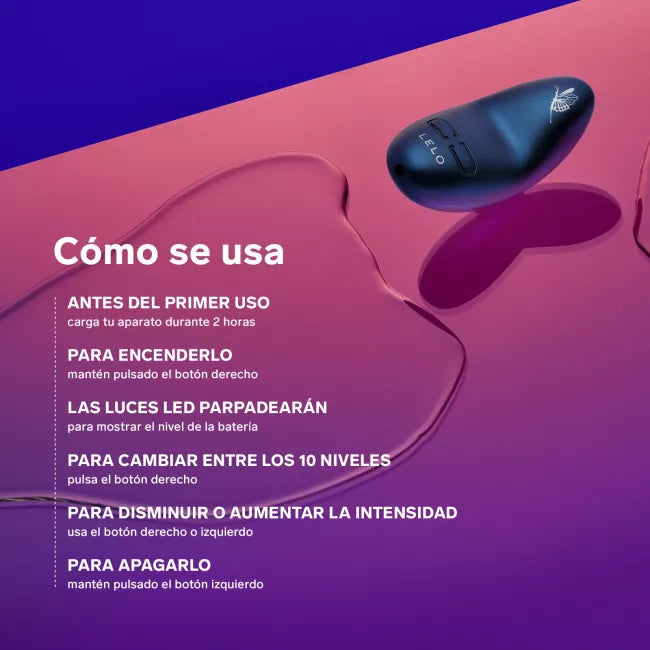 MASAJEADOR ESTIMULADOR DE CLITORIS DISCRETO DE ALTA GAMA LELO - NEA 3