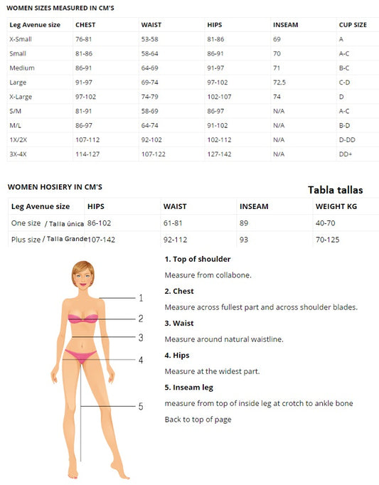 PEZONERAS LEG AVENUE - LAZOS TALLA ÚNICA