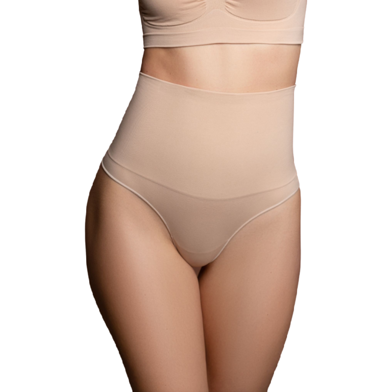 FAJA SIN COSTURAS ESTILO TANGA BEIGE BYE-BRA