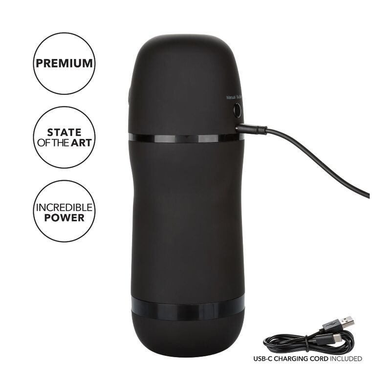 CALEXOTICS - OPTIMUM POWER MASTURBADOR CON VIBRACIÓN Y SUCCIÓN