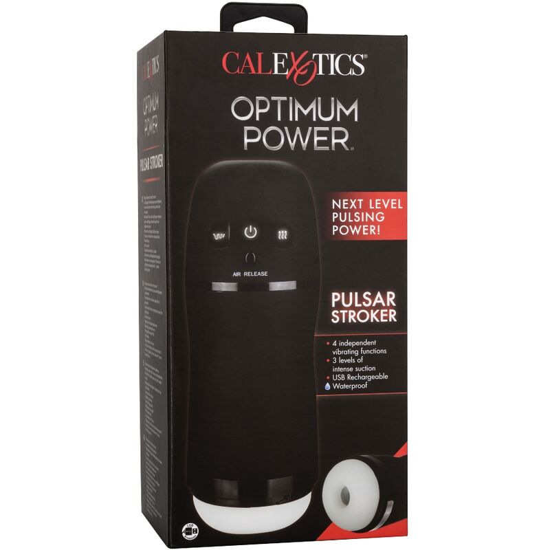 CALEXOTICS - OPTIMUM POWER MASTURBADOR CON VIBRACIÓN Y SUCCIÓN
