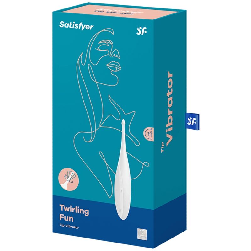 MASAJEADOR ESTIMULADOR DE CLÍTORIS SATISFYER - TWIRLING FUNBLANCO