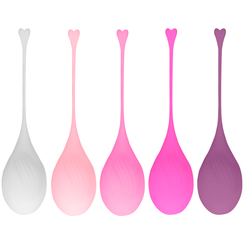 BOLAS KEGEL OHMAMA - SET EJERCICIO 5 40GRS + 60GRS+ 80GRS + 100GRS + 120GRS