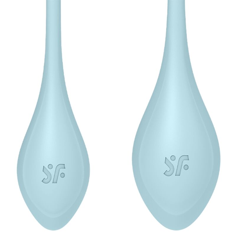 BOLAS KEGEL SATISFYER - YONI POWER 2 KIT DE ENTRENAMIENTO AZUL 22GRS + 46GRS + 73GRS