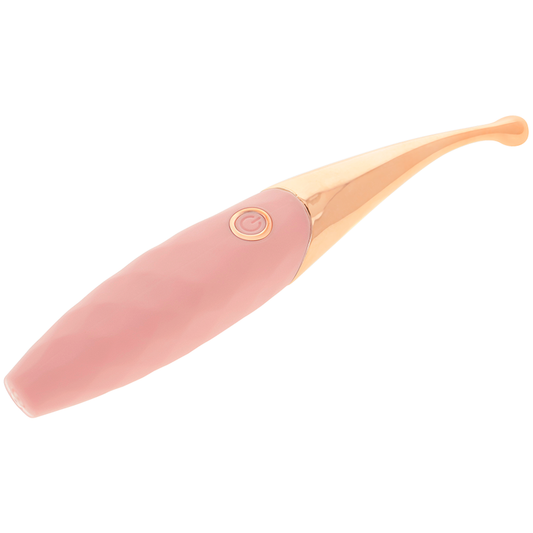 MASAJEADOR ESTIMULADOR DE CLITORIS OHMAMA - RECARGABLE 36 MODOS ROSA-PINKGOLD
