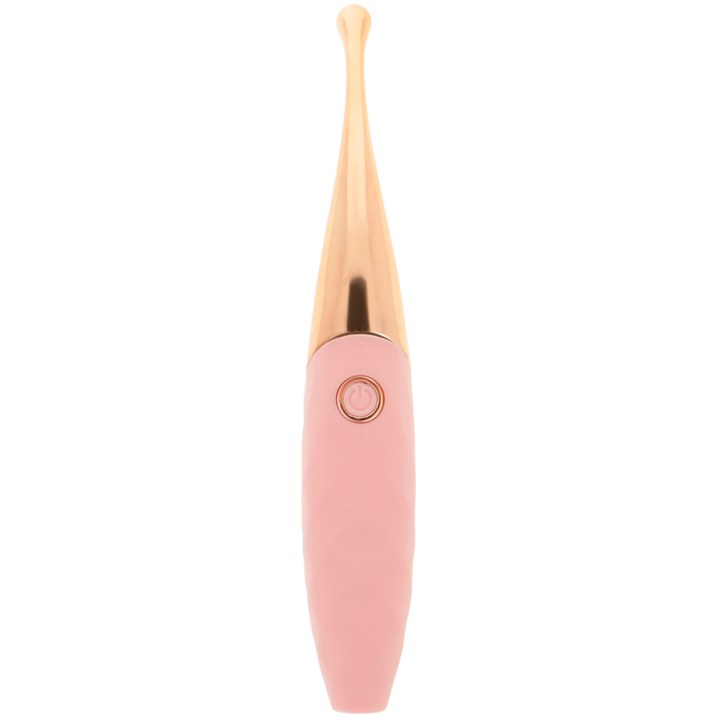 MASAJEADOR ESTIMULADOR DE CLITORIS OHMAMA - RECARGABLE 36 MODOS ROSA-PINKGOLD