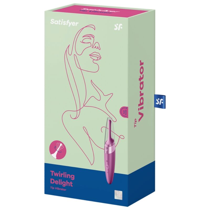 MASAJEADOR ESTIMULADOR DE CLITORIS SATISFYER - TWIRLING DELIGHT MORADO
