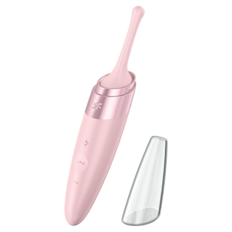MASAJEADOR ESTIMULADOR DE CLITORIS SATISFYER - TWIRLING DELIGHT ROSA