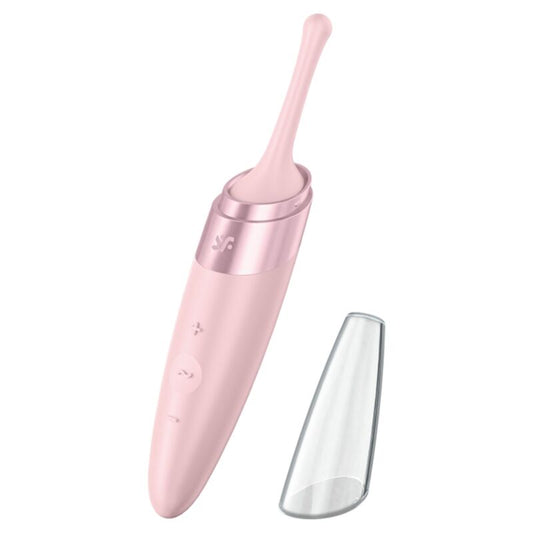 MASAJEADOR ESTIMULADOR DE CLITORIS SATISFYER - TWIRLING DELIGHT ROSA