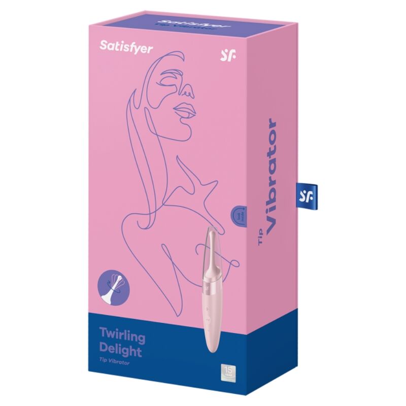 MASAJEADOR ESTIMULADOR DE CLITORIS SATISFYER - TWIRLING DELIGHT ROSA