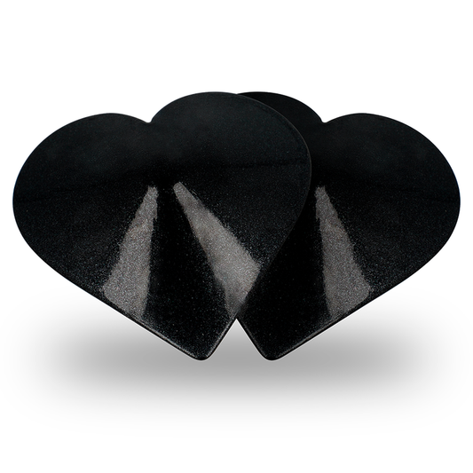 CUBRE PEZONES COQUETTE CHIC DESIRE - METAL CORAZONES NEGROS
