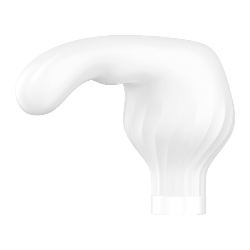 DOUBLE WANDER VIBRADOR WAND CON APP BLANCO CON PUNTAS INTERCAMBIABLES SATISFYER