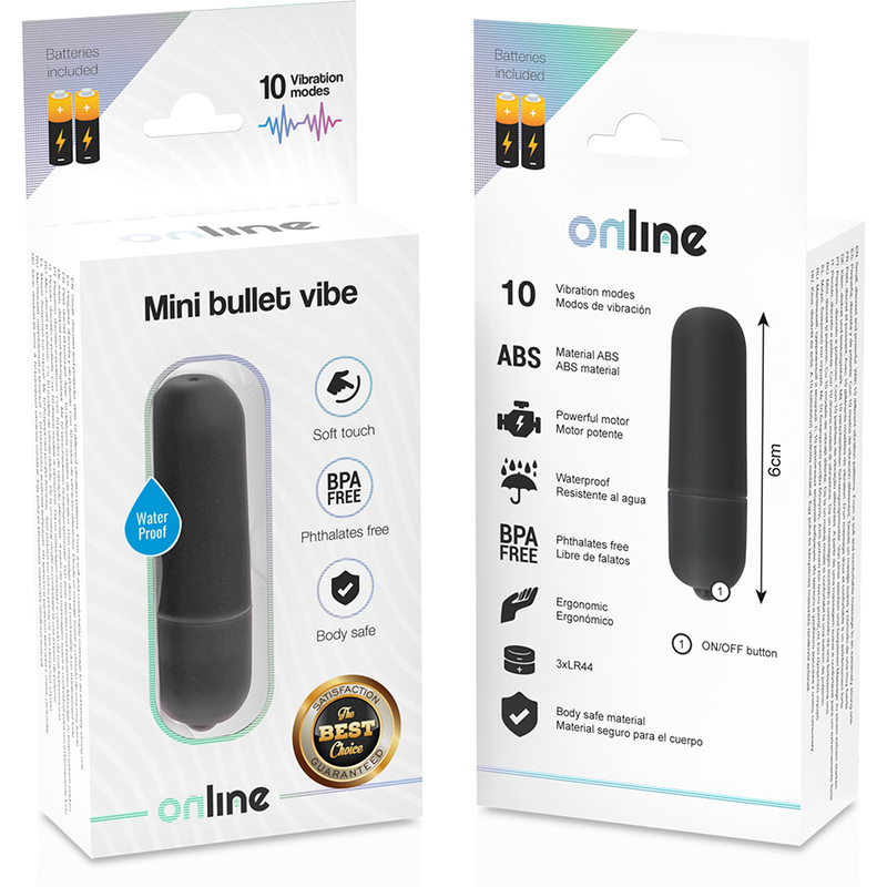 MINI BALA VIBRADORA NEGRO ONLINE
