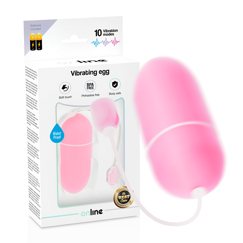HUEVO VIBRADOR ONLINE - WATERPROOF ROSA