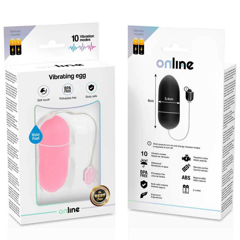 HUEVO VIBRADOR ONLINE - WATERPROOF ROSA
