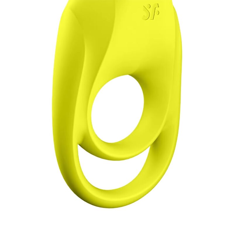 SPECTACULAR DUO ANILLO VIBRADOR AMARILLO RECARGABLE USB SATISFYER