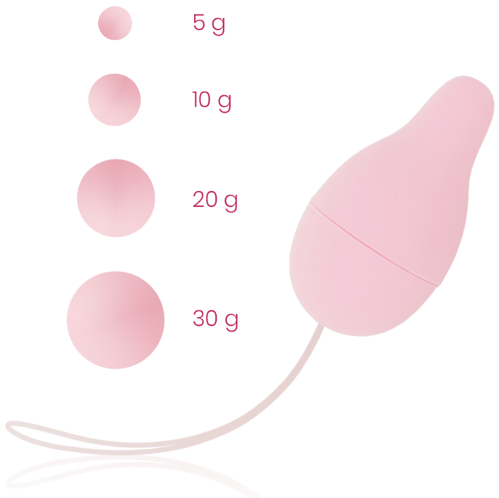 OHMAMA - DESARROLLADOR SUELO PELVICO KEGEL SISTEMA DE 5GRS + 10GRS + 20GRS+ 30GRS