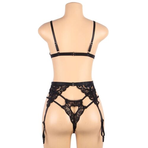 SET TRES PIEZAS SUJETADOR + LIGUERO + TANGA SUBBLIME
