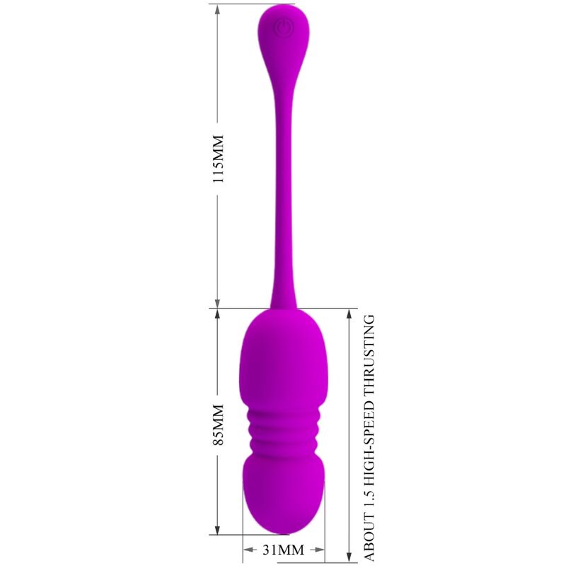 HUEVO VIBRADOR PRETTY LOVE - CALLIERI CON MOVIMIENTO DE EMPUJE