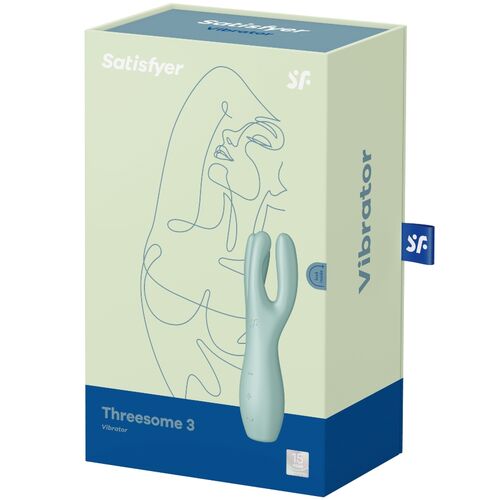VIBRADOR ESTIMULADOR SIN PENETRACIÓN SATISFYER - THREESOME 3