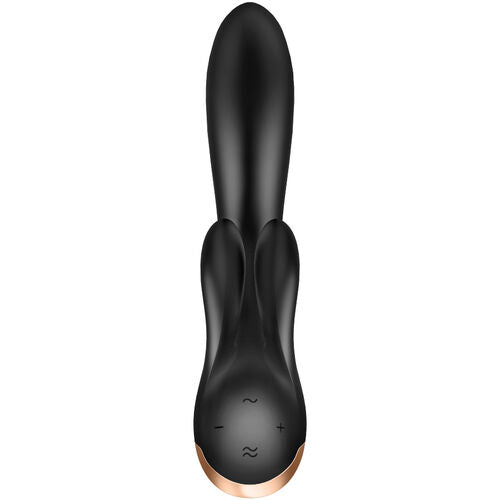 VIBRADOR RABBIT PARA CLITORIS Y PUNTO G CON APP SATISFYER DOUBLE FLEX