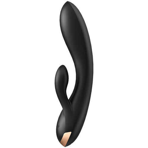 VIBRADOR RABBIT PARA CLITORIS Y PUNTO G CON APP SATISFYER DOUBLE FLEX
