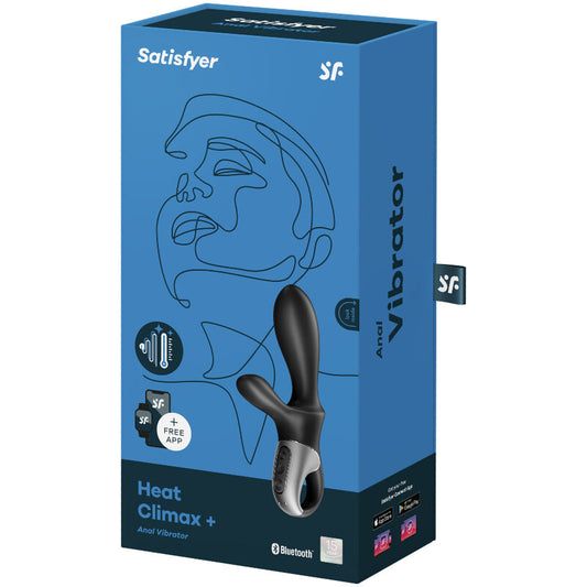 HEAT CLIMAX+ VIBRADOR ANAL PROSTÁTICO CON APP NEGRO