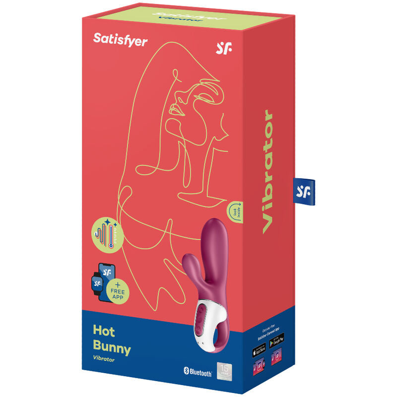 SATISFYER - HOT BUNNY VIBRADOR RABBIT CON APP Y CALENTAMIENTO