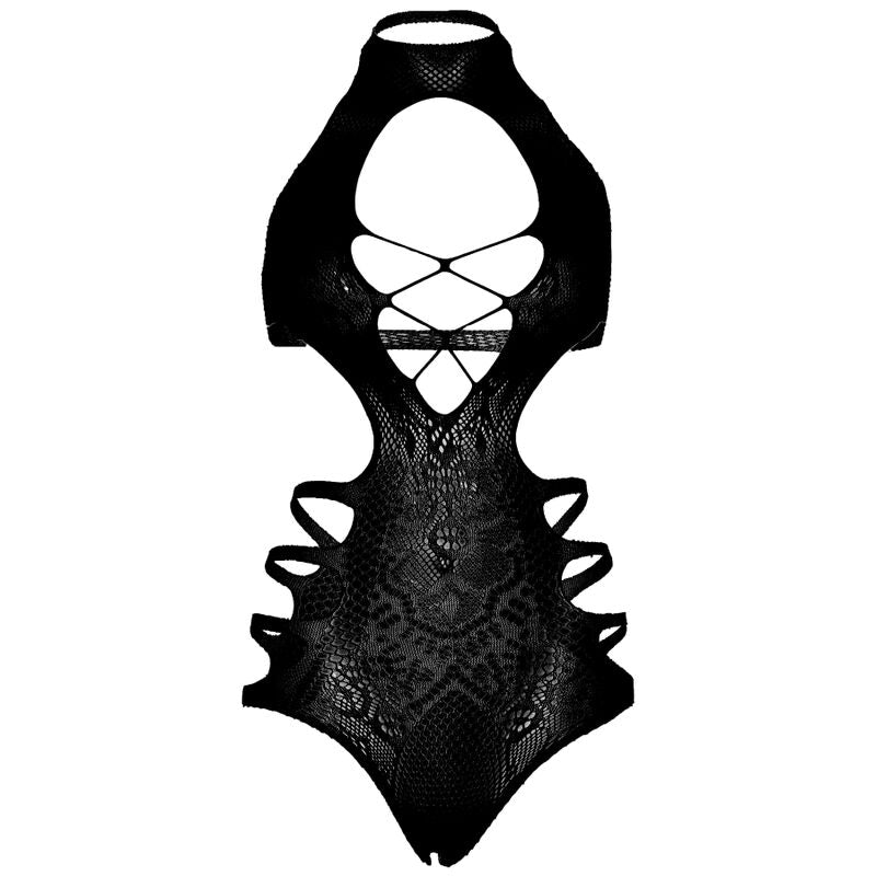 BODY LEG AVENUE - DE ENCAJES TALLA ÚNICA - NEGRO