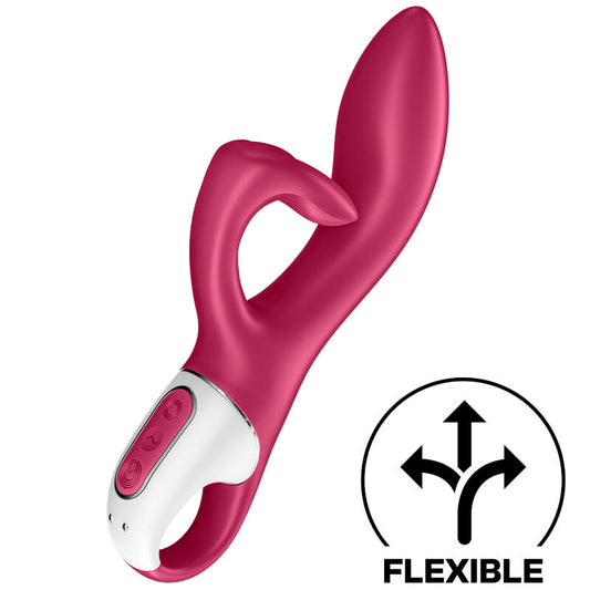 EMBRACE ME VIBRADOR RABBIT FLEXIBLE PARA PUNTO G Y CLÍTORIS SATISFYER