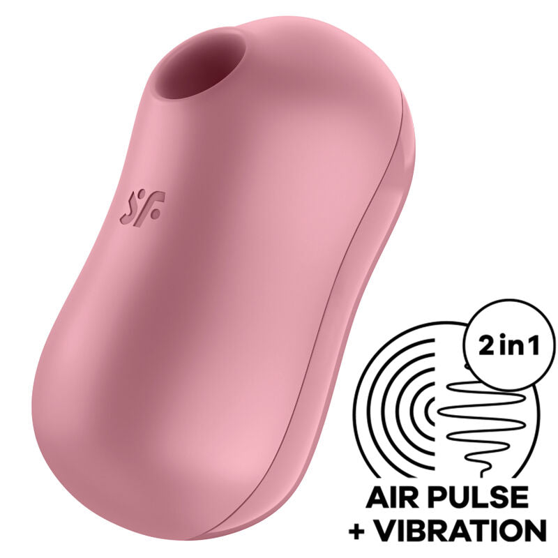 SUCCIONADOR ESTIMULADOR Y VIBRADOR IDEAL PRINCIPIANTES SATISFYER - COTTON CANDY