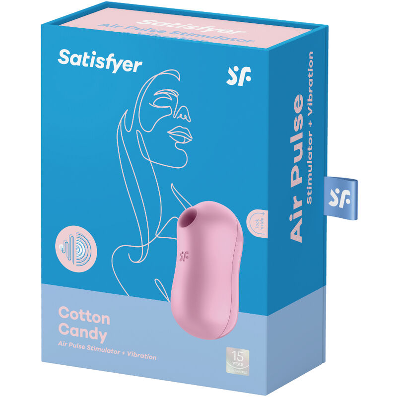 SUCCIONADOR ESTIMULADOR Y VIBRADOR IDEAL PRINCIPIANTES SATISFYER - COTTON CANDY