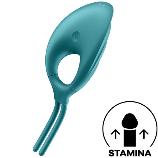 SWORDSMAN ANILLO VIBRADOR AJUSTABLE MEJORA LA ERECCIÓN RECARGABLE USB SATISFYER