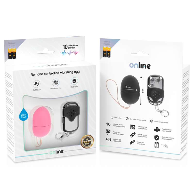 HUEVO VIBRADOR ONLINE - CONTROL REMOTO S ROSA