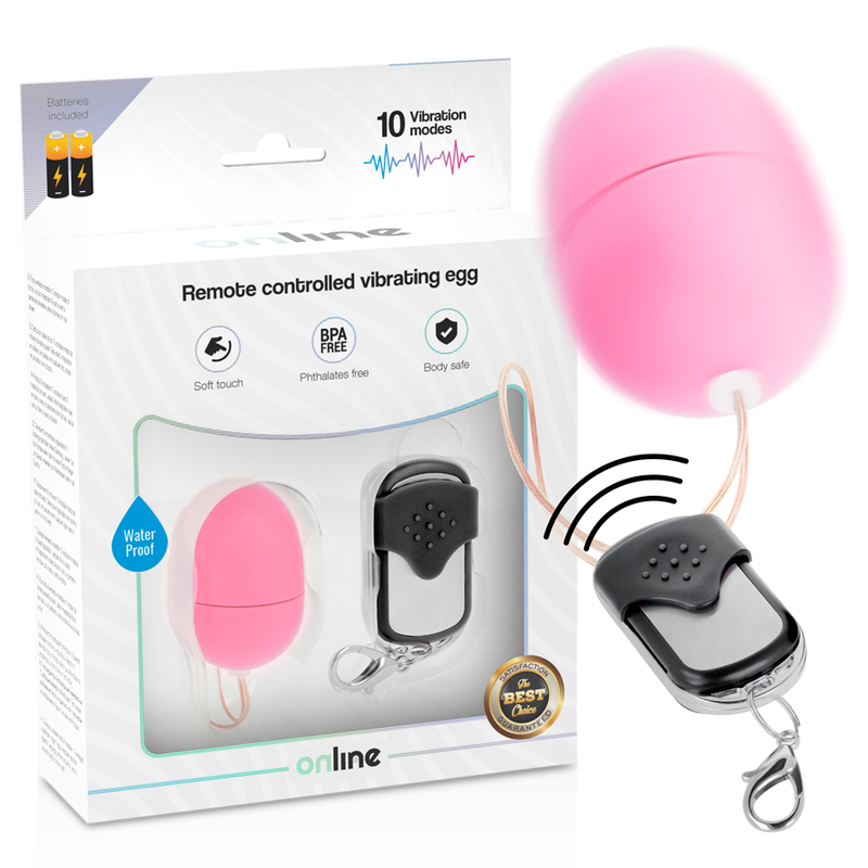 HUEVO VIBRADOR ONLINE - CONTROL REMOTO S ROSA